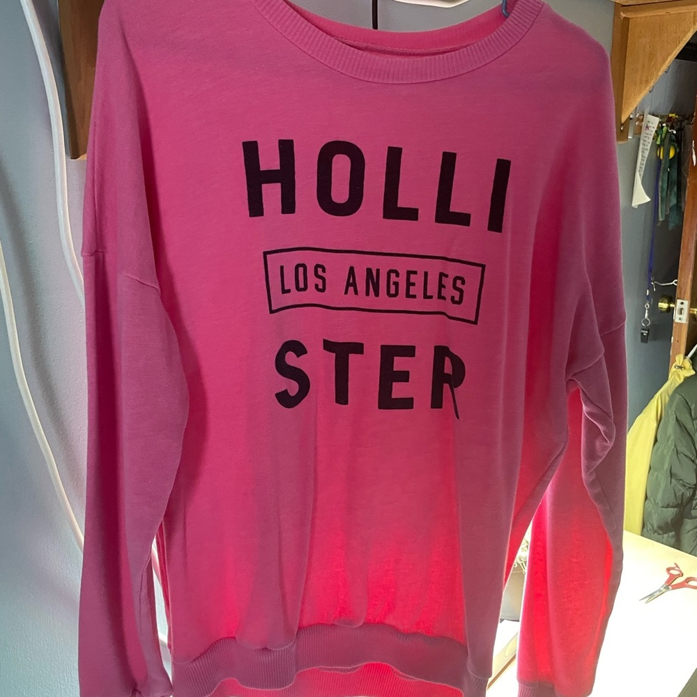 Pink Hollister Crew Neck!
